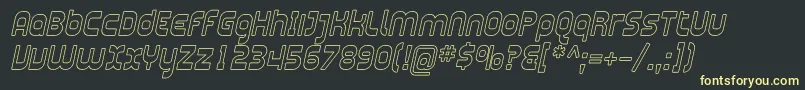 Шрифт Plasma10 – жёлтые шрифты на чёрном фоне