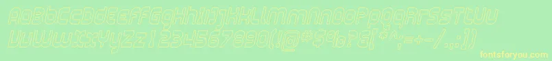 Plasma10 Font – Yellow Fonts on Green Background