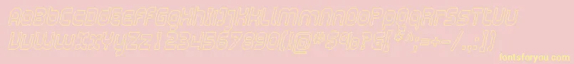 Plasma10 Font – Yellow Fonts on Pink Background