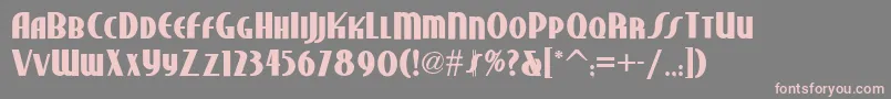 StudebakerNfBold Font – Pink Fonts on Gray Background