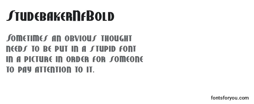 StudebakerNfBold Font