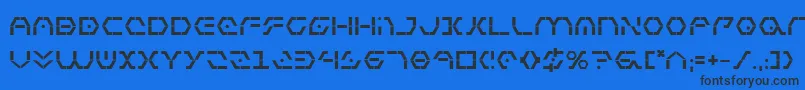 ZetaSentryBold Font – Black Fonts on Blue Background