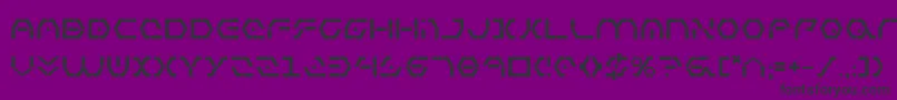 フォントZetaSentryBold – 紫の背景に黒い文字