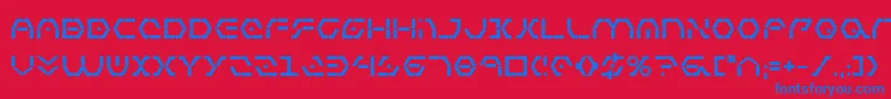 ZetaSentryBold Font – Blue Fonts on Red Background