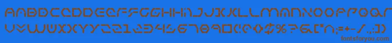 Шрифт ZetaSentryBold – коричневые шрифты на синем фоне