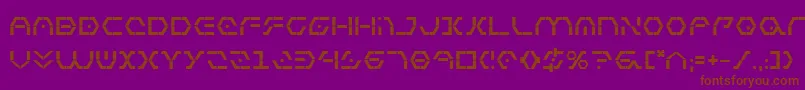 ZetaSentryBold Font – Brown Fonts on Purple Background