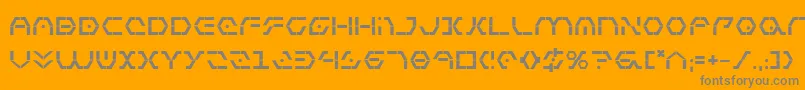 ZetaSentryBold Font – Gray Fonts on Orange Background