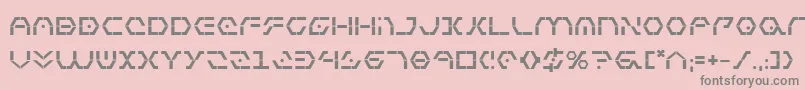 フォントZetaSentryBold – ピンクの背景に灰色の文字