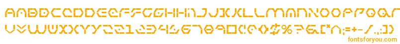 フォントZetaSentryBold – 白い背景にオレンジのフォント