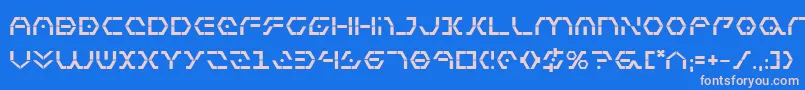 Шрифт ZetaSentryBold – розовые шрифты на синем фоне
