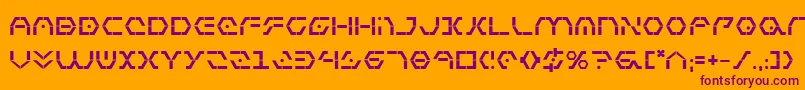 ZetaSentryBold Font – Purple Fonts on Orange Background