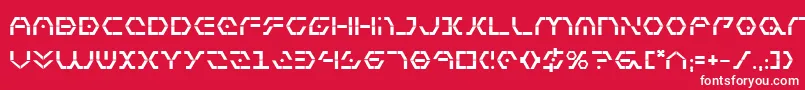 Шрифт ZetaSentryBold – белые шрифты на красном фоне