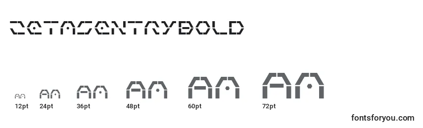 ZetaSentryBold Font Sizes