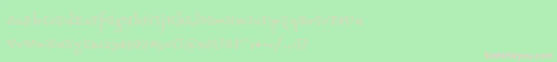 Dagerotypos0003 Font – Pink Fonts on Green Background