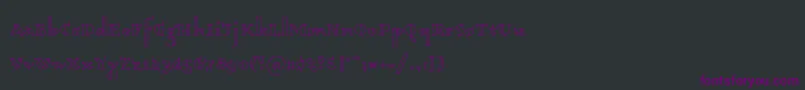 Dagerotypos0003 Font – Purple Fonts on Black Background