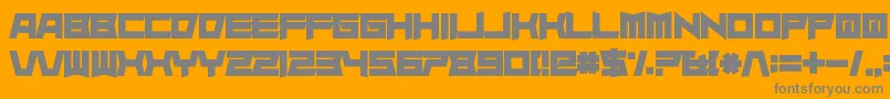 Superdie-Schriftart – Graue Schriften auf orangefarbenem Hintergrund