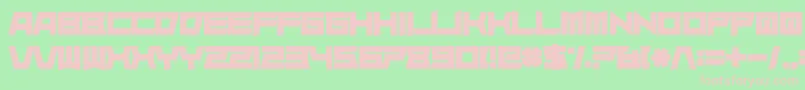Superdie Font – Pink Fonts on Green Background