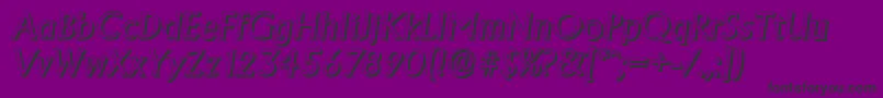 AdelonshadowItalic Font – Black Fonts on Purple Background