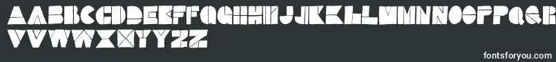 Stefffontsetb Font – White Fonts on Black Background