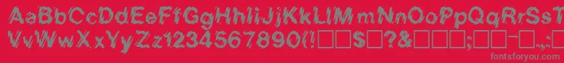LowweRegular Font – Gray Fonts on Red Background