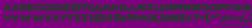 ComicKings Font – Black Fonts on Purple Background