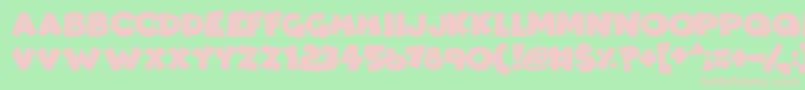 ComicKings Font – Pink Fonts on Green Background