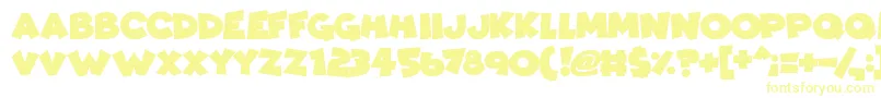 ComicKings Font – Yellow Fonts on White Background