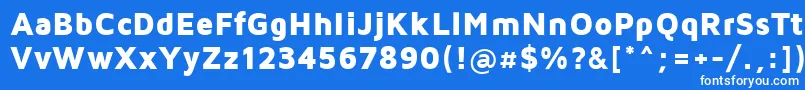 Mavenpro Font – White Fonts on Blue Background