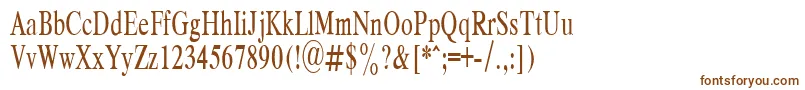 Czcionka RespectPlain.001.00165nh – brązowe czcionki