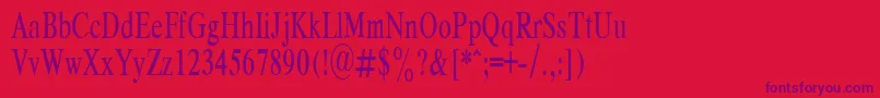 RespectPlain.001.00165nh Font – Purple Fonts on Red Background