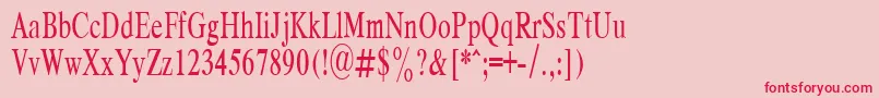 RespectPlain.001.00165nh Font – Red Fonts on Pink Background
