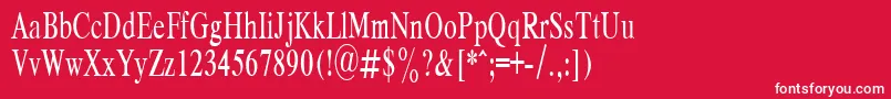 RespectPlain.001.00165nh Font – White Fonts on Red Background