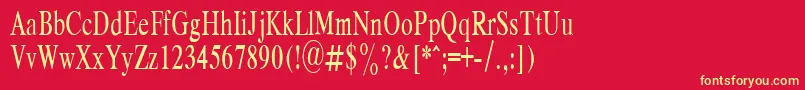 RespectPlain.001.00165nh-Schriftart – Gelbe Schriften auf rotem Hintergrund