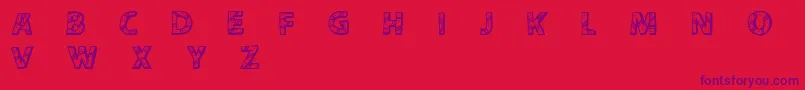CfperuadventureRegular Font – Purple Fonts on Red Background