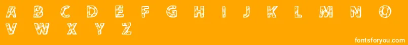 CfperuadventureRegular Font – White Fonts on Orange Background