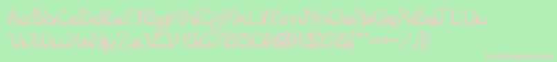 CroissantSandwichBold Font – Pink Fonts on Green Background
