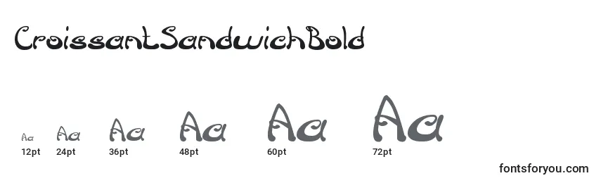 Размеры шрифта CroissantSandwichBold