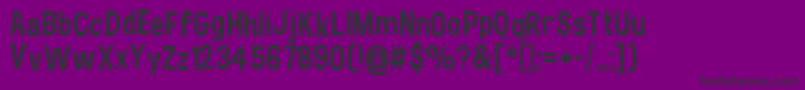 HauracherellNc Font – Black Fonts on Purple Background