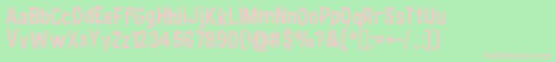 HauracherellNc Font – Pink Fonts on Green Background