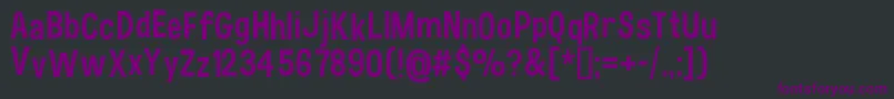 フォントHauracherellNc – 黒い背景に紫のフォント