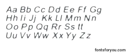 GaussianBlurItalic Font