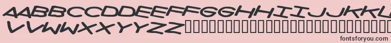 Privateinvestigations Font – Black Fonts on Pink Background