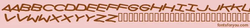 Fonte Privateinvestigations – fontes marrons em um fundo rosa