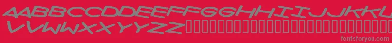 Privateinvestigations Font – Gray Fonts on Red Background