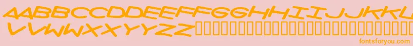 Privateinvestigations Font – Orange Fonts on Pink Background