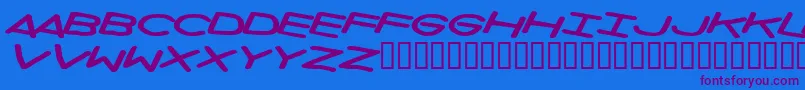 Privateinvestigations Font – Purple Fonts on Blue Background
