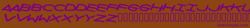 Privateinvestigations Font – Purple Fonts on Brown Background