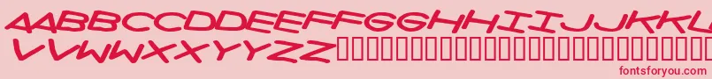 Privateinvestigations Font – Red Fonts on Pink Background