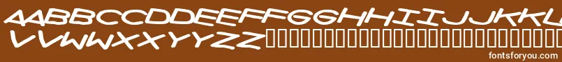Privateinvestigations Font – White Fonts on Brown Background