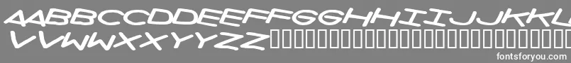 Privateinvestigations Font – White Fonts on Gray Background